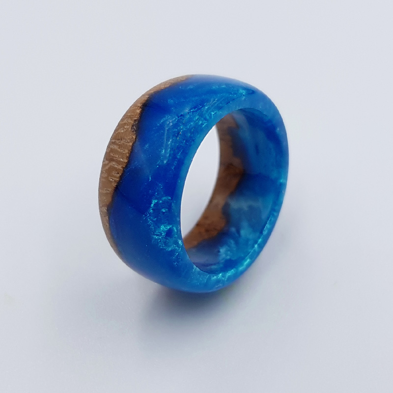 δαχτυλίδι ρητίνης μπλε